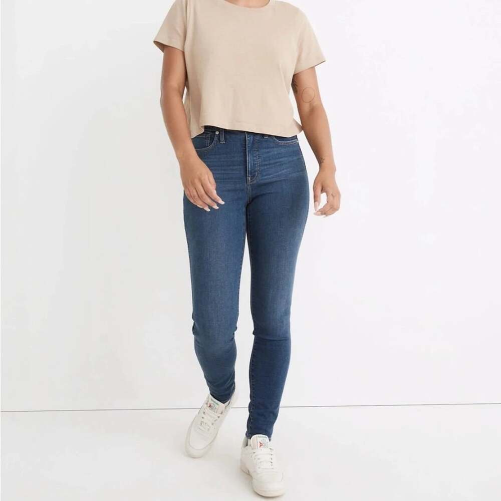Madewell Curvy High-Rise Skinny Women's Size 32 Coronet Wash Stretch Denim Jeans